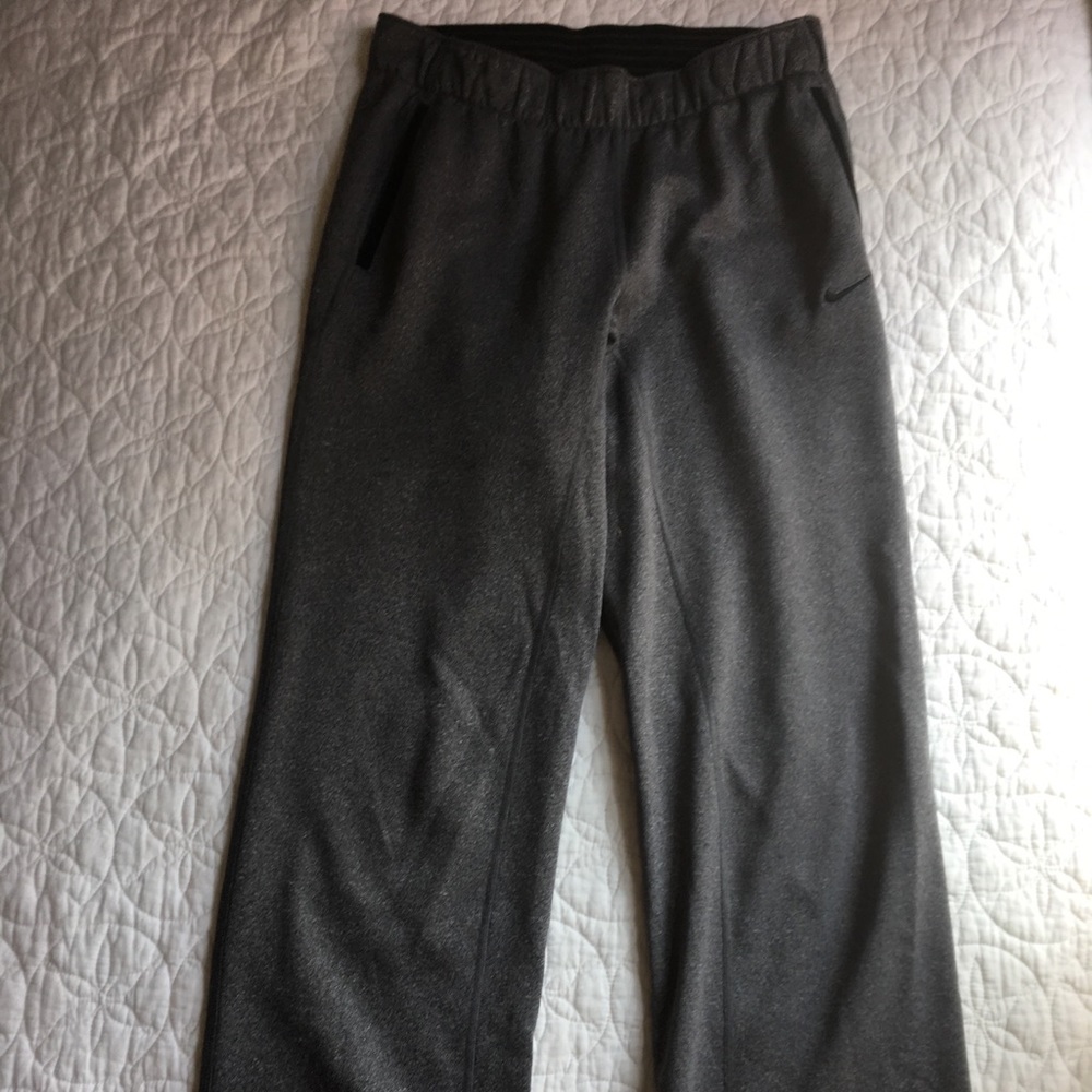 Grey Nike sweatpants